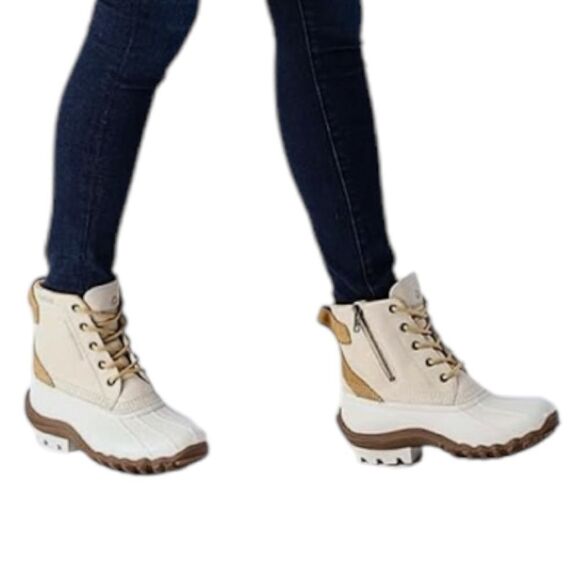 Wolverine Womens 6M Torrent Wool Winter Duck Boot Ivory Snow Treads - W880225 - Picture 5 of 8